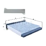 Filter, vazduh unutrašnjeg prostora KNECHT LAK485 IC-B4E166