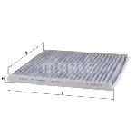 Filter, vazduh unutrašnjeg prostora KNECHT LAK616 IC-C2F957