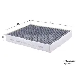 Filter, vazduh unutrašnjeg prostora KNECHT LAK675/2/S IC-E4E3DC