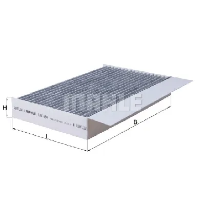 Filter, vazduh unutrašnjeg prostora KNECHT LAK684 IC-C68E0C