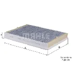 Filter, vazduh unutrašnjeg prostora KNECHT LAK73/S IC-299083