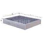 Filter, vazduh unutrašnjeg prostora KNECHT LAK812 IC-C40CA4