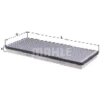 Filter, vazduh unutrašnjeg prostora KNECHT LAK83 IC-A77808