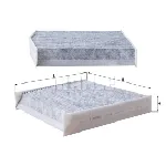 Filter, vazduh unutrašnjeg prostora KNECHT LAK879 IC-CAE8A2