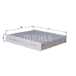 Filter, vazduh unutrašnjeg prostora KNECHT LAK923 IC-D63649