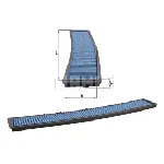 Filter, vazduh unutrašnjeg prostora KNECHT LAO102 IC-E2AD37