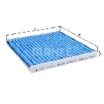 Filter, vazduh unutrašnjeg prostora KNECHT LAO109 IC-E2C4BE