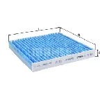 Filter, vazduh unutrašnjeg prostora KNECHT LAO158 IC-E2C4AB