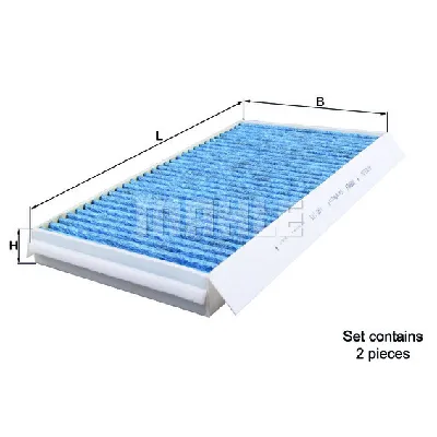 Filter, vazduh unutrašnjeg prostora KNECHT LAO173/S IC-E2C4AE
