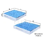 Filter, vazduh unutrašnjeg prostora KNECHT LAO191/S IC-E2C4B1