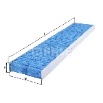 Filter, vazduh unutrašnjeg prostora KNECHT LAO226 IC-E2C4B5