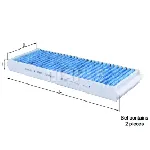 Filter, vazduh unutrašnjeg prostora KNECHT LAO239/S IC-E2C4BA