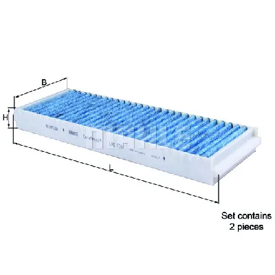 Filter, vazduh unutrašnjeg prostora KNECHT LAO239/S IC-E2C4BA