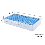 Filter, vazduh unutrašnjeg prostora KNECHT LAO295/S IC-E2C4CA