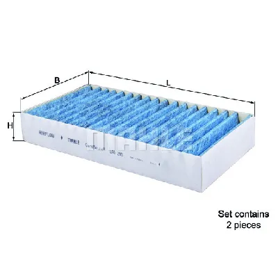 Filter, vazduh unutrašnjeg prostora KNECHT LAO295/S IC-E2C4CA
