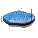 Filter, vazduh unutrašnjeg prostora KNECHT LAO37 IC-E2C4CD