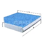 Filter, vazduh unutrašnjeg prostora KNECHT LAO386 IC-E2C4D0