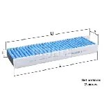 Filter, vazduh unutrašnjeg prostora KNECHT LAO428/S IC-E2C4D5