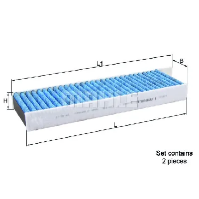 Filter, vazduh unutrašnjeg prostora KNECHT LAO428/S IC-E2C4D5