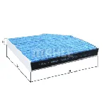 Filter, vazduh unutrašnjeg prostora KNECHT LAO667 IC-E2C4E4