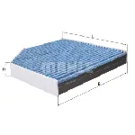 Filter, vazduh unutrašnjeg prostora KNECHT LAO667 IC-E2C4E4