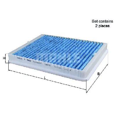 Filter, vazduh unutrašnjeg prostora KNECHT LAO73/S IC-E2C4E7