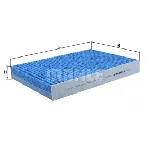 Filter, vazduh unutrašnjeg prostora KNECHT LAO814 IC-E2C4EF