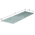 Filter, vazduh unutrašnjeg prostora KNECHT LAP26 IC-D19C62