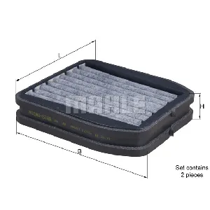 Filter, vazduh unutrašnjeg prostora KNECHT LKK165/S IC-9B1394