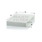 Filter, vazduh unutrašnjeg prostora MANN FILTER CU 1629 IC-D06627