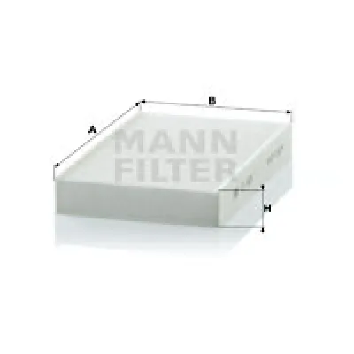 Filter, vazduh unutrašnjeg prostora MANN FILTER CU 1629 IC-D06627