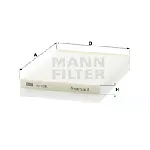 Filter, vazduh unutrašnjeg prostora MANN FILTER CU 1936 IC-D06645