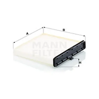 Filter, vazduh unutrašnjeg prostora MANN FILTER CU 20 018 IC-DDDA1B