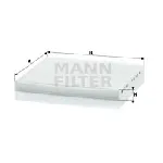 Filter, vazduh unutrašnjeg prostora MANN FILTER CU 2035 IC-D0664F