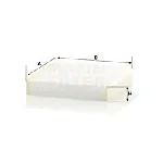 Filter, vazduh unutrašnjeg prostora MANN FILTER CU 2040 IC-D06651