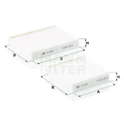 Filter, vazduh unutrašnjeg prostora MANN FILTER CU 21 000-2 IC-D06653