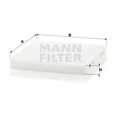 Filter, vazduh unutrašnjeg prostora MANN FILTER CU 2132 IC-D0665D