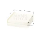 Filter, vazduh unutrašnjeg prostora MANN FILTER CU 22 011 IC-D0666E