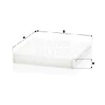 Filter, vazduh unutrašnjeg prostora MANN FILTER CU 22 023 IC-D4B707