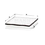 Filter, vazduh unutrašnjeg prostora MANN FILTER CU 2217-2 IC-D06672