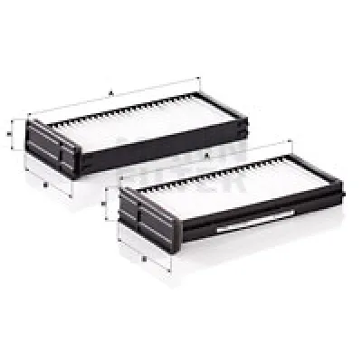 Filter, vazduh unutrašnjeg prostora MANN FILTER CU 23 000-2 IC-D0667D