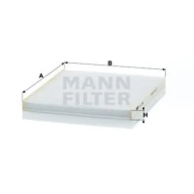 Filter, vazduh unutrašnjeg prostora MANN FILTER CU 2336 IC-D0668D