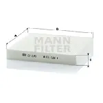 Filter, vazduh unutrašnjeg prostora MANN FILTER CU 2345 IC-D06692