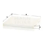 Filter, vazduh unutrašnjeg prostora MANN FILTER CU 24 004 IC-D0669A