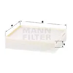 Filter, vazduh unutrašnjeg prostora MANN FILTER CU 24 017 IC-DB32A1