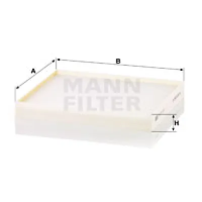 Filter, vazduh unutrašnjeg prostora MANN FILTER CU 24 017 IC-DB32A1