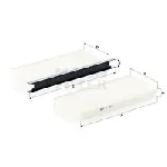 Filter, vazduh unutrašnjeg prostora MANN FILTER CU 2418-2 IC-D0669D