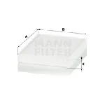 Filter, vazduh unutrašnjeg prostora MANN FILTER CU 2433 IC-D066A4
