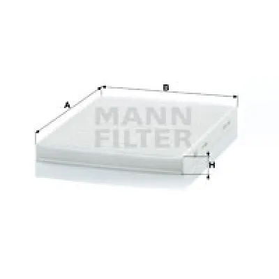 Filter, vazduh unutrašnjeg prostora MANN FILTER CU 2436 IC-D066A7