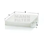 Filter, vazduh unutrašnjeg prostora MANN FILTER CU 2440 IC-D066A8